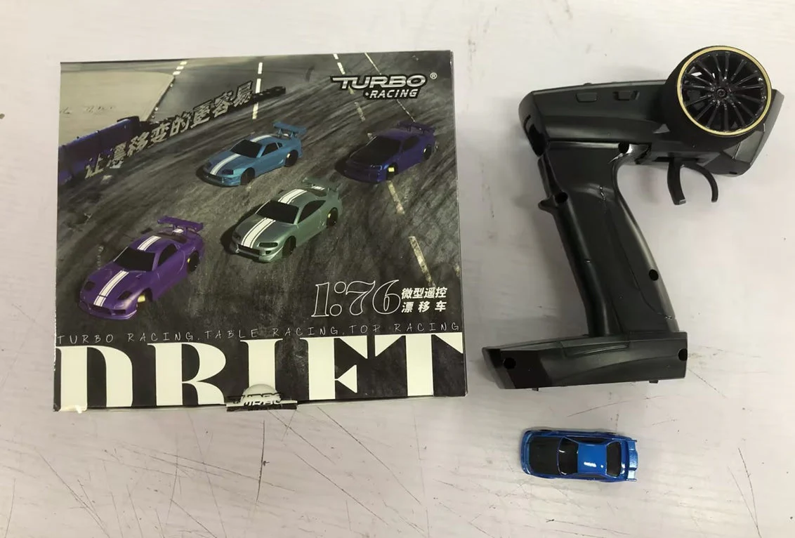 1:76 RC Drift Auto C64 für Jungen, Turbo Racing, Tischrennen, Modellauto mit SVC Gyro und LED - Image 10