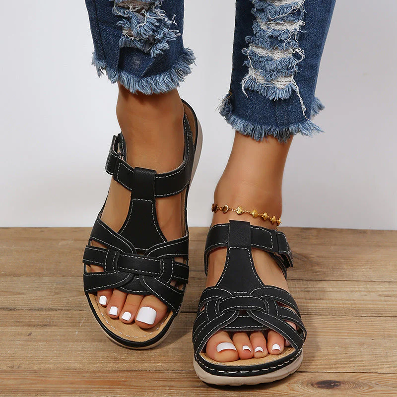 Amanda – Vintage Wedge Sandalen in Übergrößen - Image 5