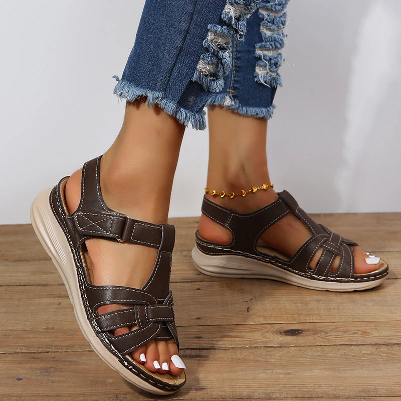 Amanda – Vintage Wedge Sandalen in Übergrößen - Image 6