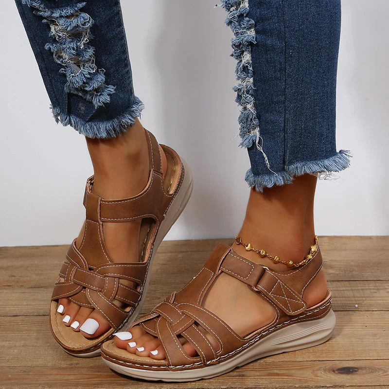 Amanda – Vintage Wedge Sandalen in Übergrößen - Image 7