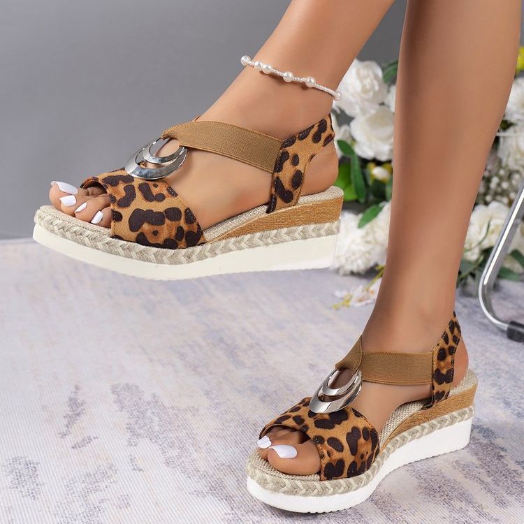 Audrey – Plattform Wedge Peep Toe Römersandalen - Image 10
