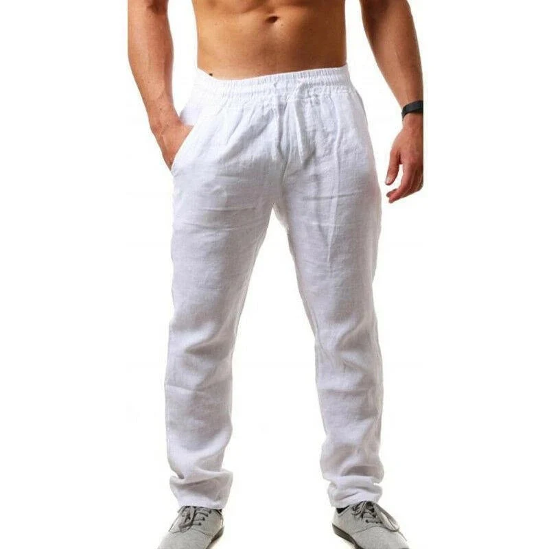 Austin – Atemberaubende Herren-Linnen-Lose Freizeit-Sporthose - Image 3