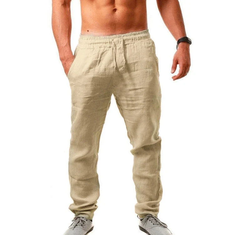 Austin – Atemberaubende Herren-Linnen-Lose Freizeit-Sporthose - Image 7