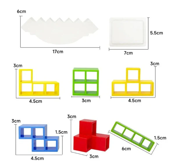 Balance Bausteine Geschicklichkeitsspiel für Kinder – Lern- & Stapelspiel ab 3 Jahren - Image 10