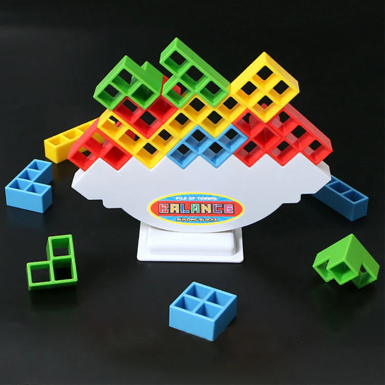 Balance Bausteine Geschicklichkeitsspiel für Kinder – Lern- & Stapelspiel ab 3 Jahren - Image 3