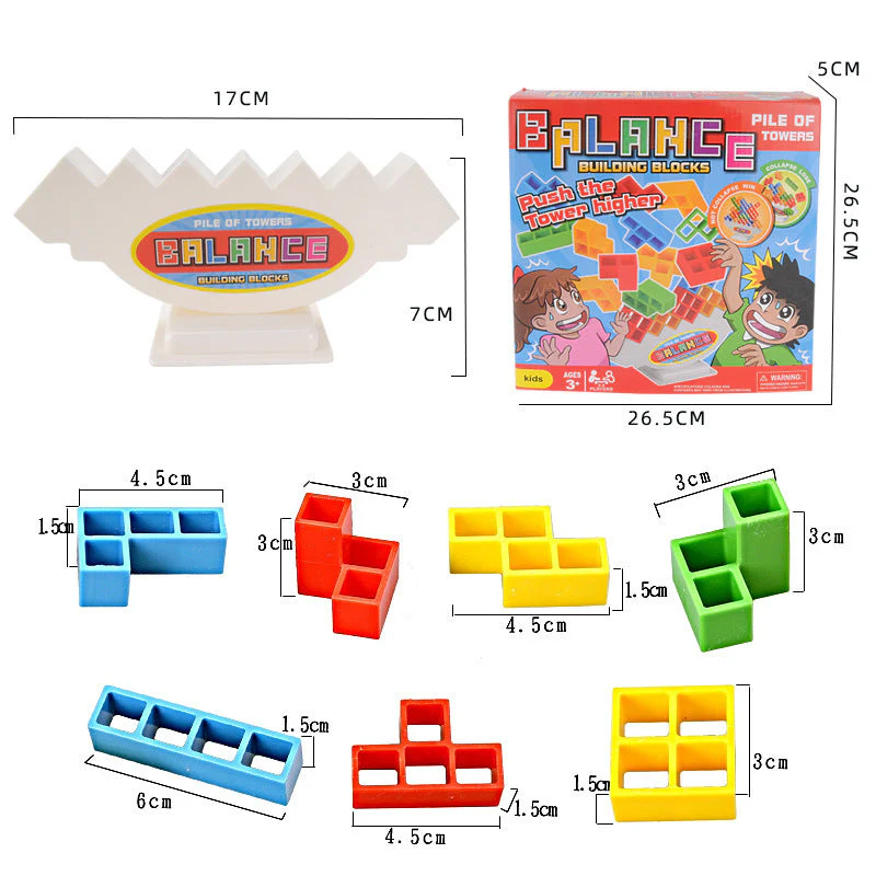 Balance Bausteine Geschicklichkeitsspiel für Kinder – Lern- & Stapelspiel ab 3 Jahren - Image 8