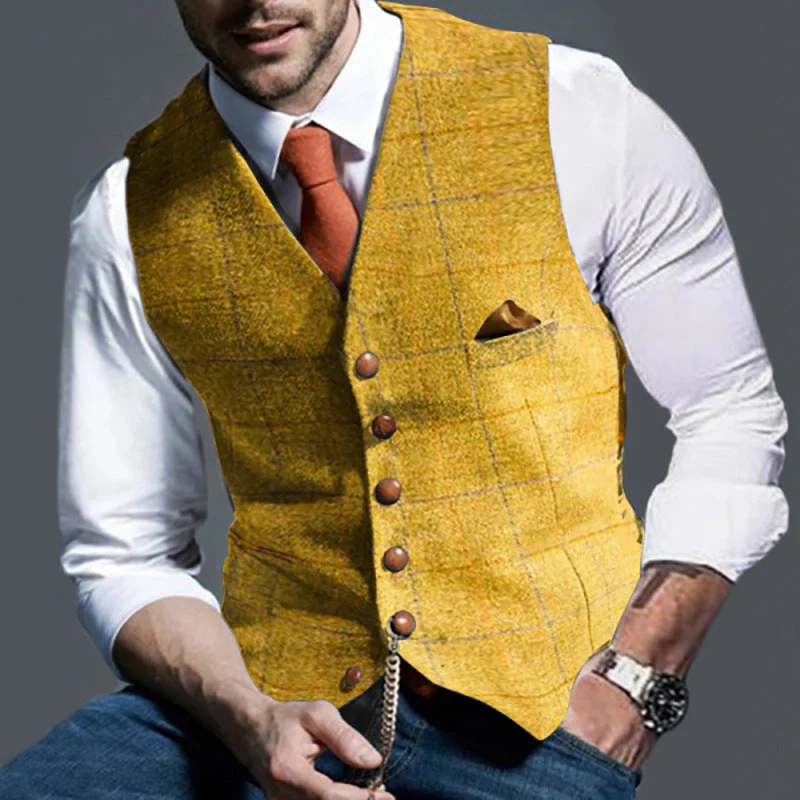 Conrad – Lässige Karo Slim Fit Herrenweste - Image 5