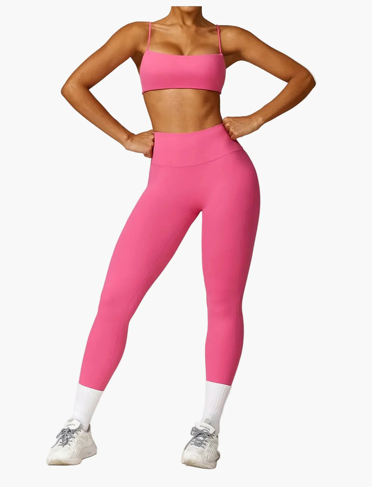 Damen 2-teiliges High Waist Sport Leggings & Top Set – Modernes Fitness- und Yoga-Outfit - Image 14