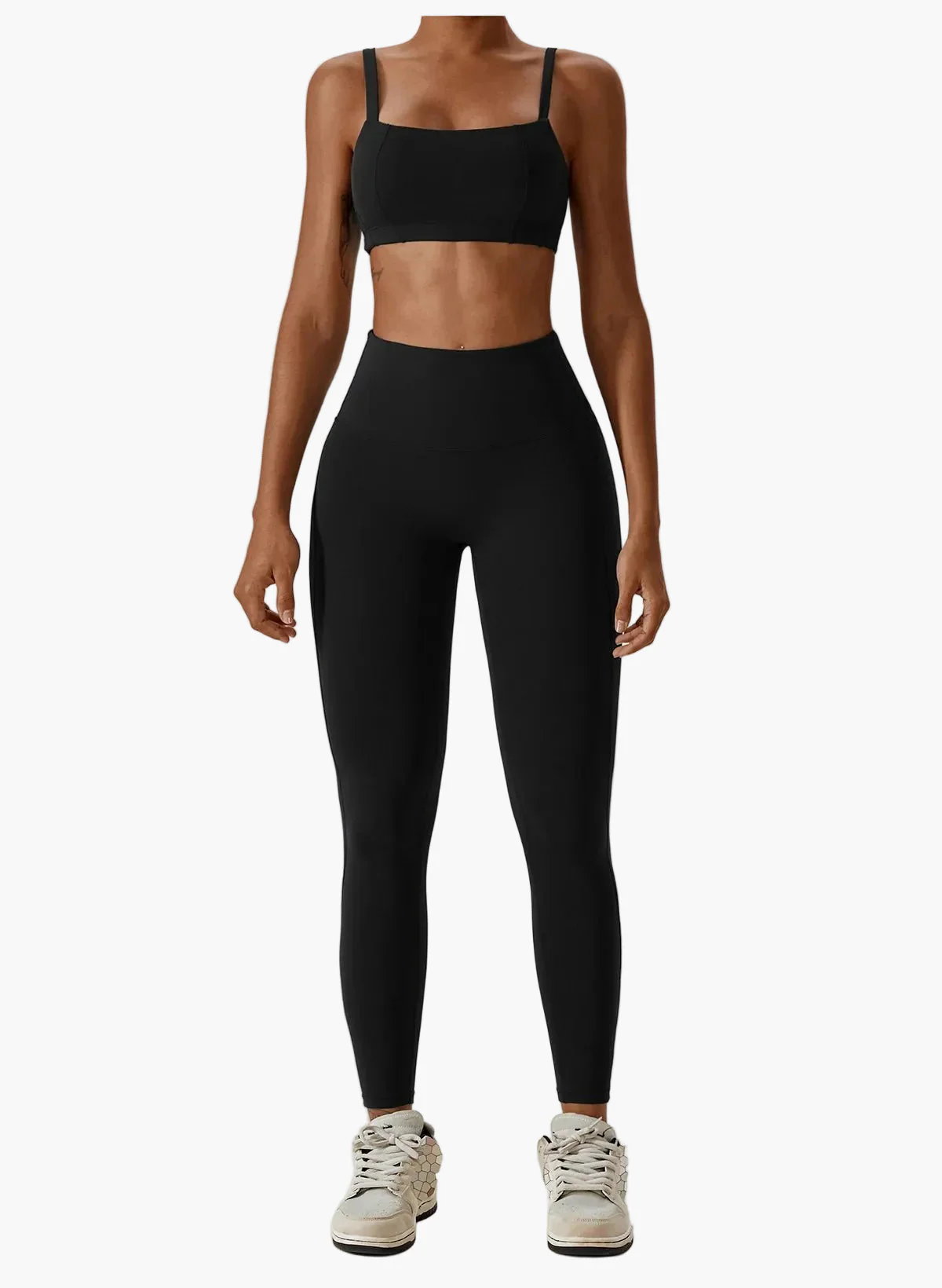Damen 2-teiliges High Waist Sport Leggings & Top Set – Modernes Fitness- und Yoga-Outfit - Image 19