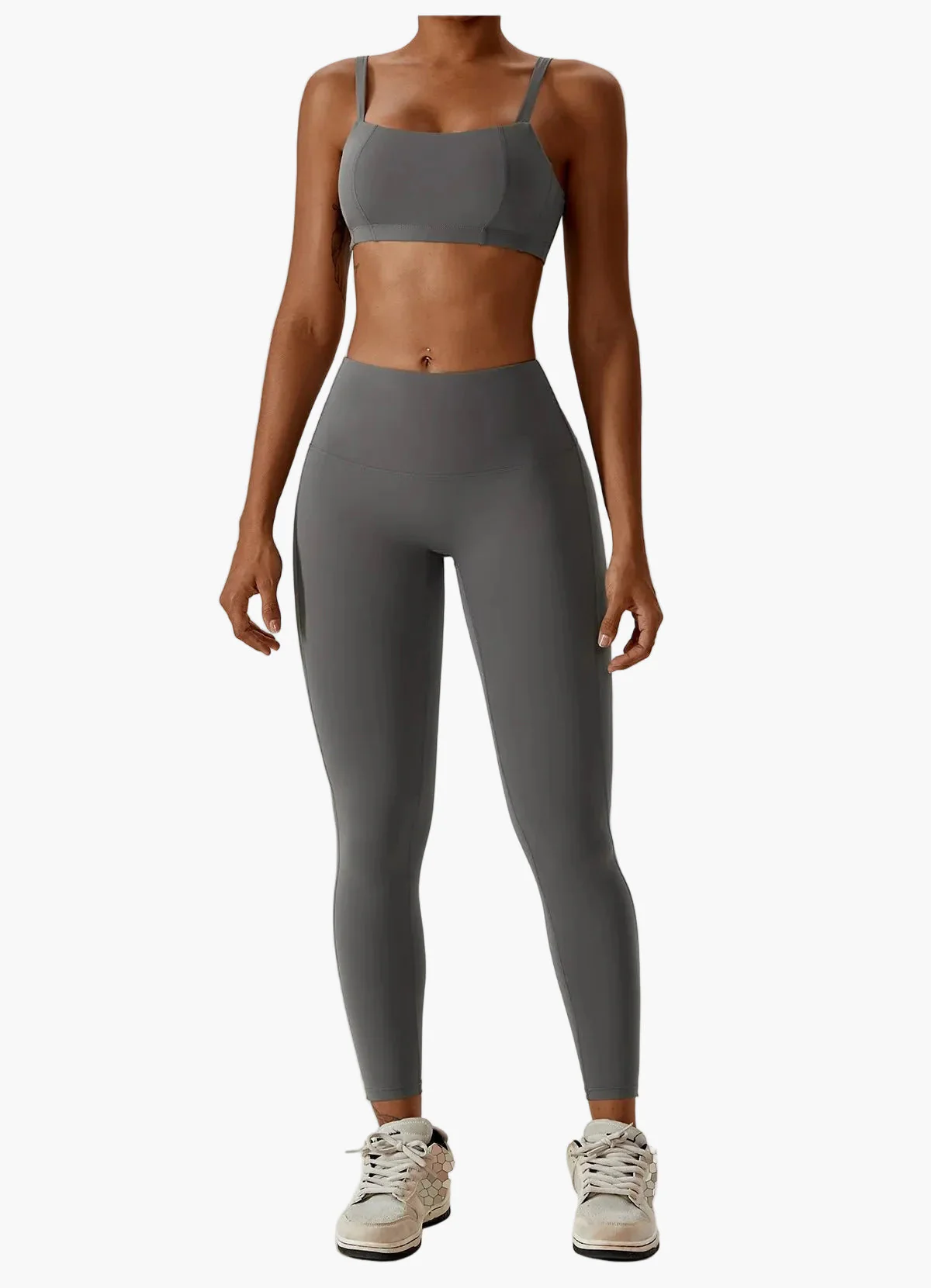 Damen 2-teiliges High Waist Sport Leggings & Top Set – Modernes Fitness- und Yoga-Outfit - Image 7