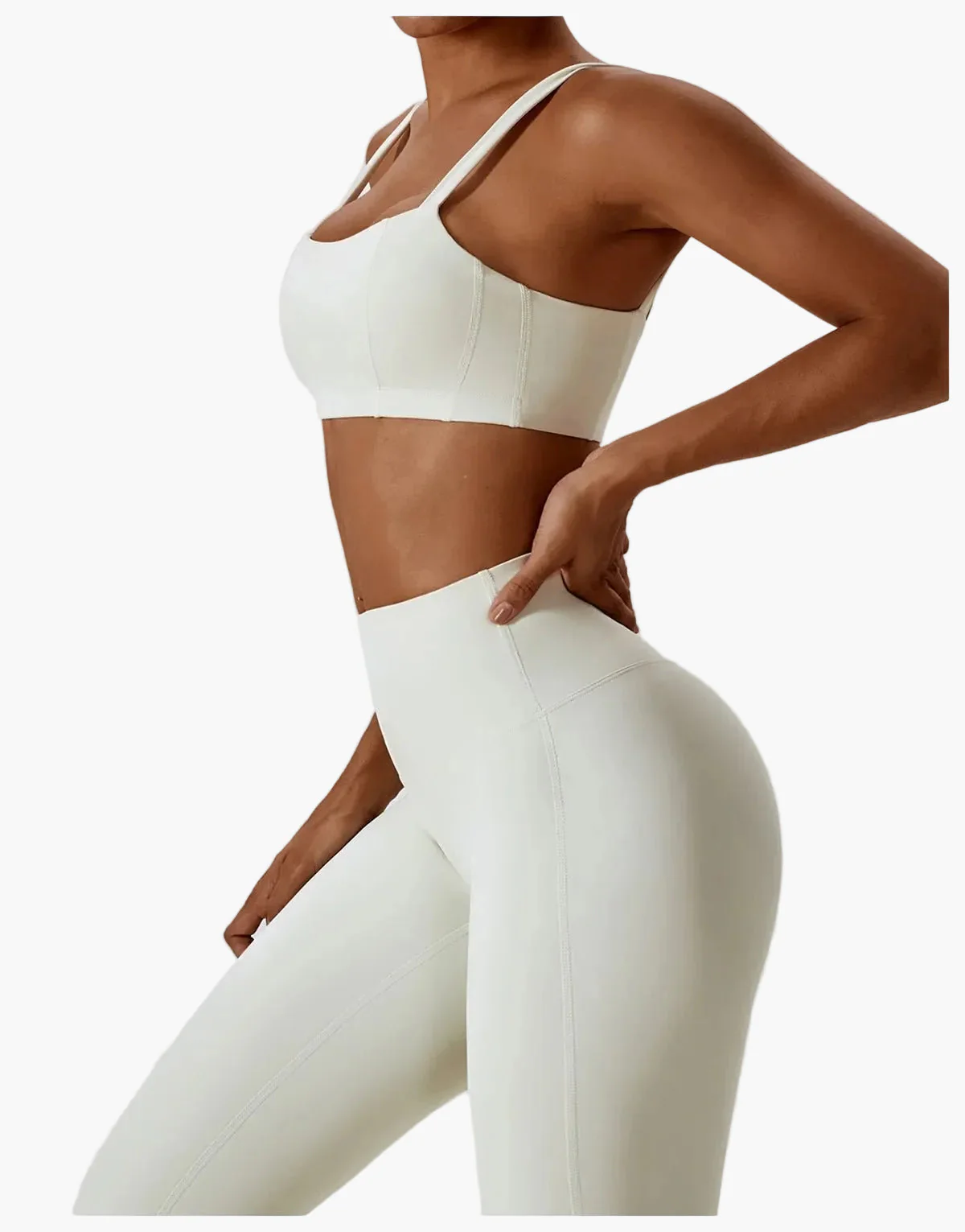 Damen 2-teiliges High Waist Sport Leggings & Top Set – Modernes Fitness- und Yoga-Outfit - Image 9