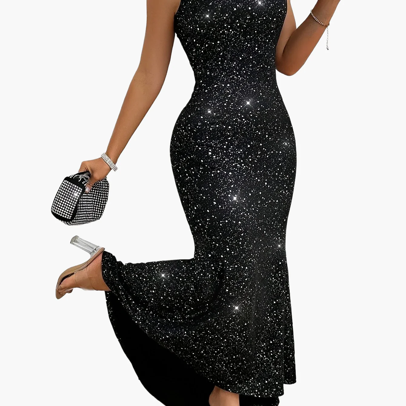 Damen Abendkleid Bodycon Glitzer Elegant für besondere Anlässe - Image 6