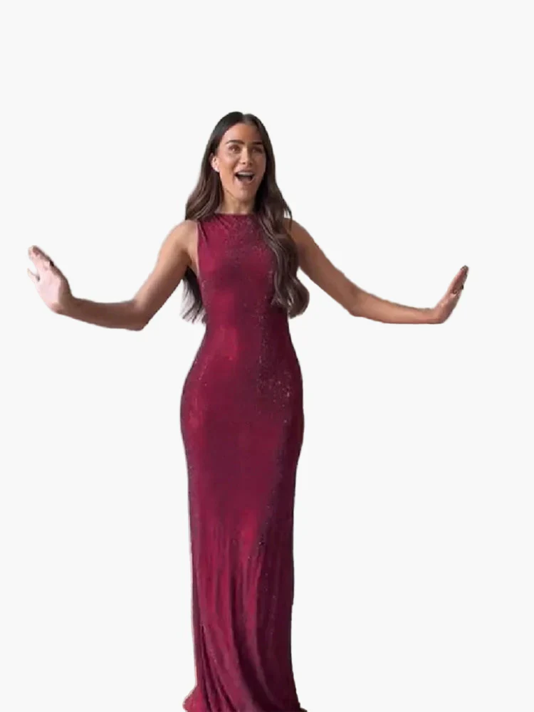 Damen Abendkleid Elegant Figurbetont Bodenlang – Perfekt für festliche Anlässe - Image 2