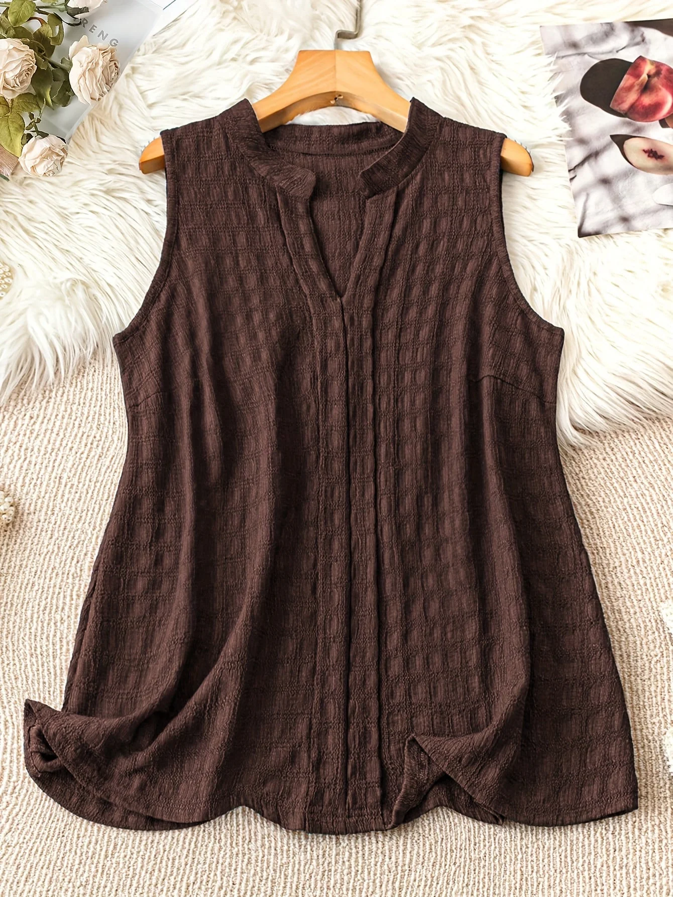 Damen Ärmellose Tunika mit V-Ausschnitt – Eleganter Freizeit-Look für jeden Tag - Image 6