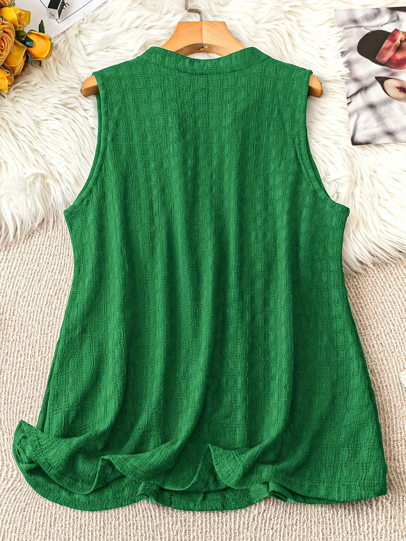 Damen Ärmellose Tunika mit V-Ausschnitt – Eleganter Freizeit-Look für jeden Tag - Image 8