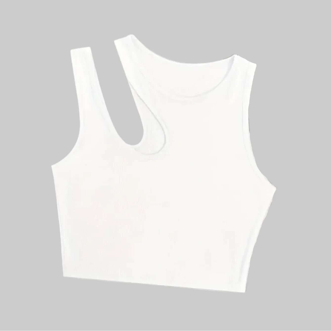 Damen Asymmetrisches Crop Top für Sommer – Modisches Party- und Freizeitoberteil - Image 12