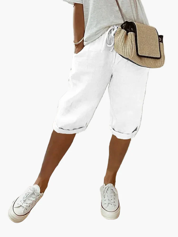 Damen Bermudashorts mit Kordelzug – Lässiger Freizeit- und Sommerstil - Image 3