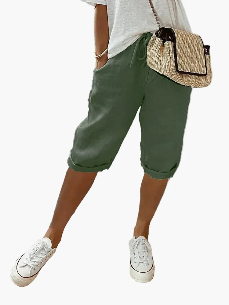 Damen Bermudashorts mit Kordelzug – Lässiger Freizeit- und Sommerstil - Image 4