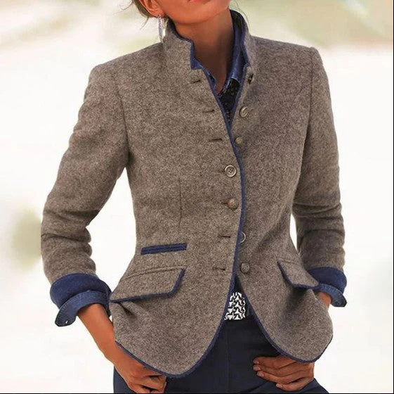 Damen Blazer Elegant Tailliert – Klassischer Business & Freizeit Look - Image 3