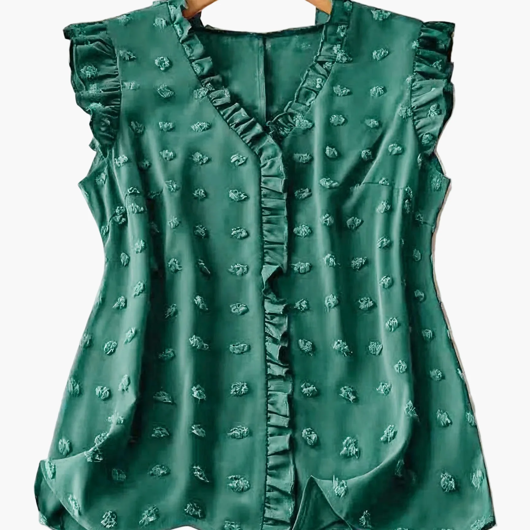 Damen Bluse Elegant mit Rüschen und V-Ausschnitt – Freizeit & Büro - Image 12