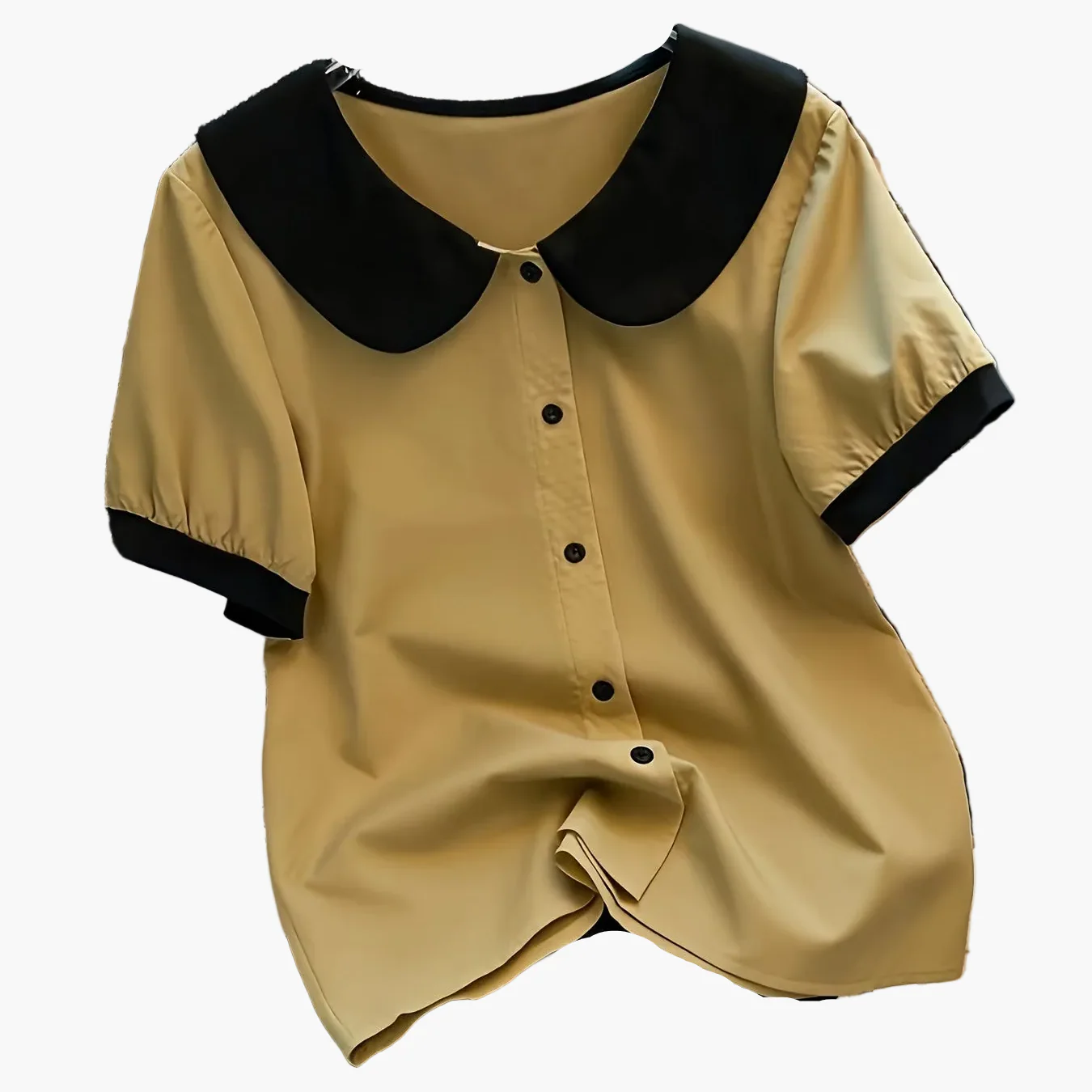 Damen Bluse mit Vintage-Kragen und Knopfleiste – Eleganter Freizeitstil für Büro & Alltag - Image 14