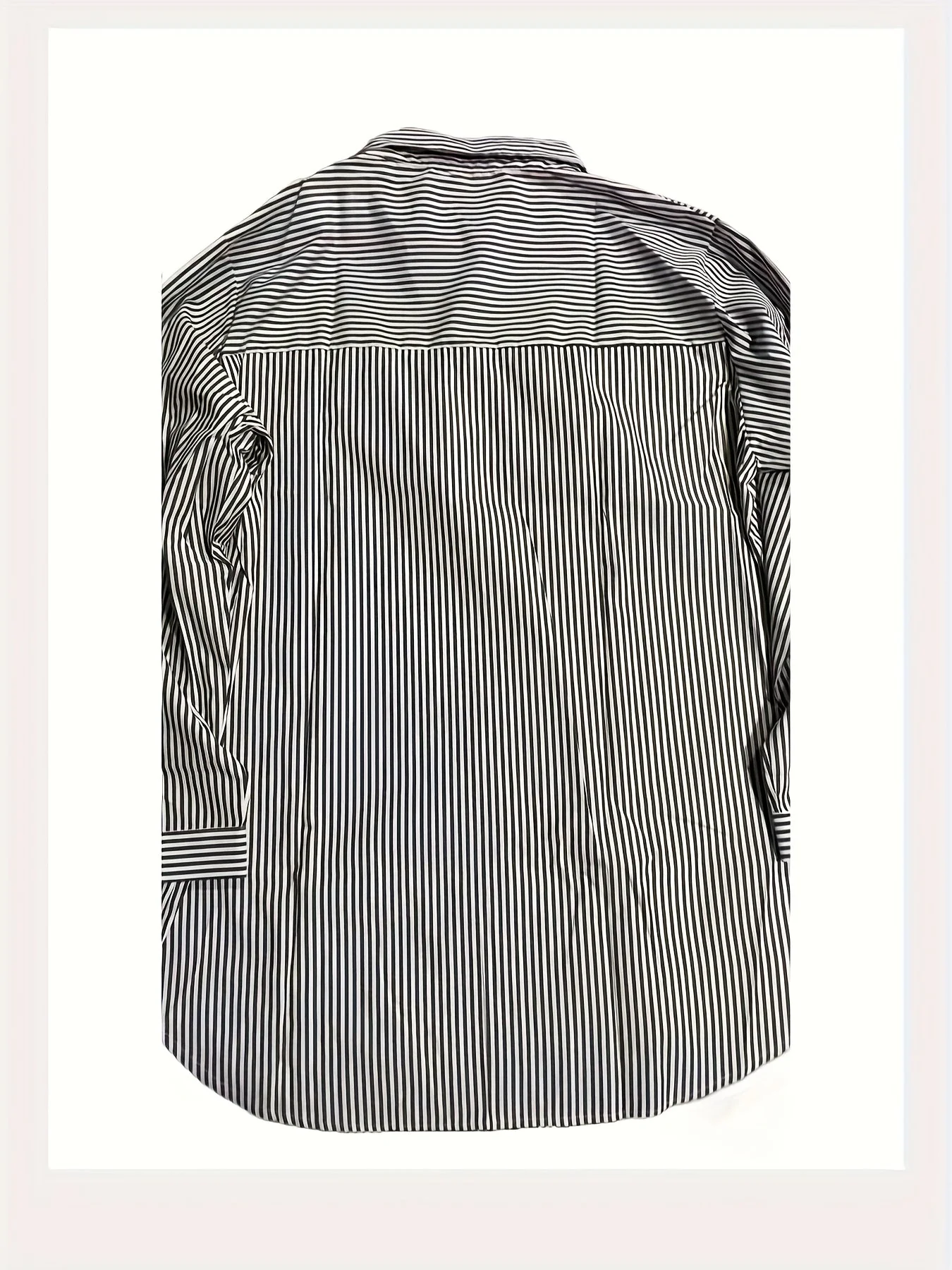 Damen Blusenshirt mit Streifen und lockerem Schnitt – Stilvolle Longbluse für Alltag und Büro - Image 9