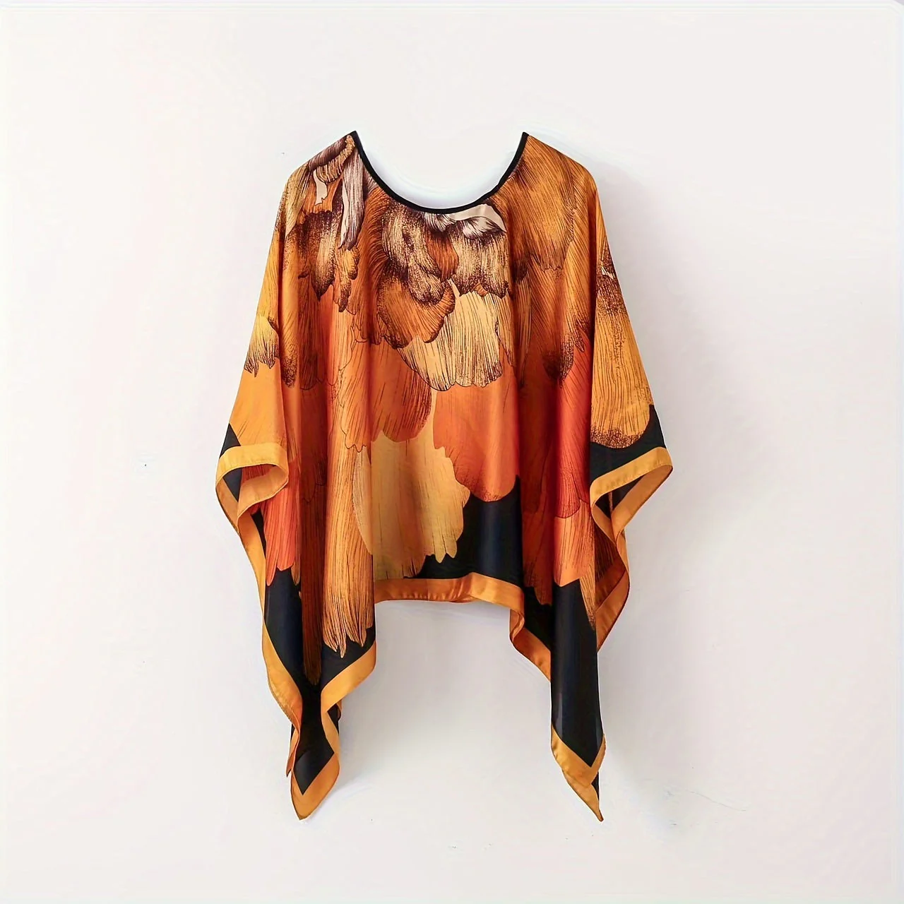 Damen Boho Poncho Tunika – Eleganter Überwurf für Strand und Freizeit - Image 2
