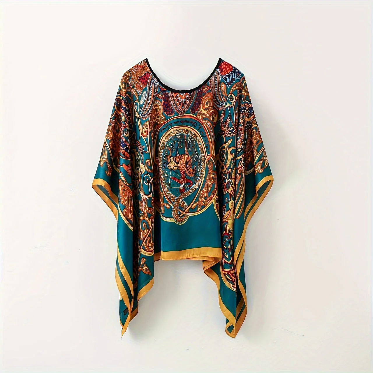 Damen Boho Poncho Tunika – Eleganter Überwurf für Strand und Freizeit - Image 3