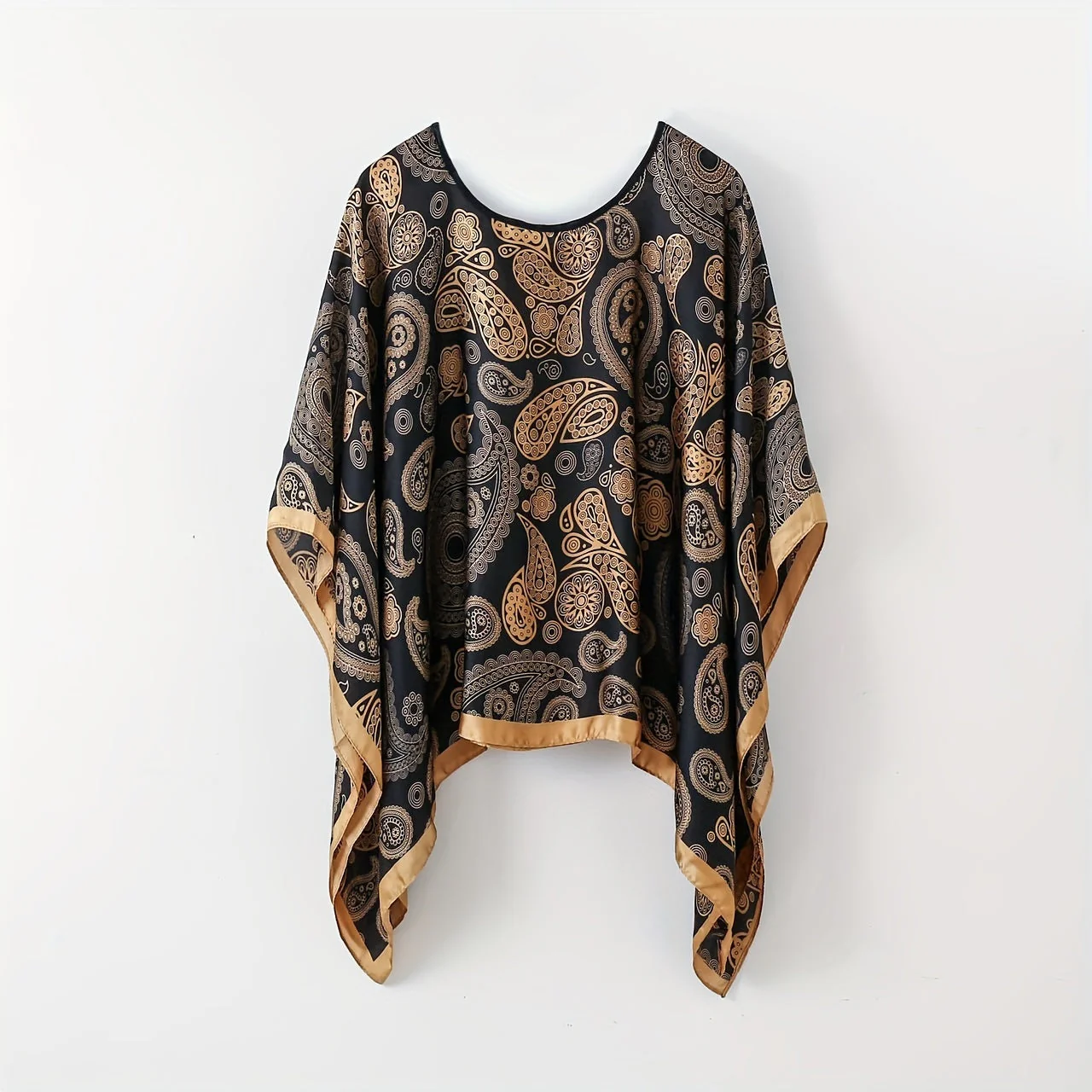 Damen Boho Poncho Tunika – Eleganter Überwurf für Strand und Freizeit - Image 4