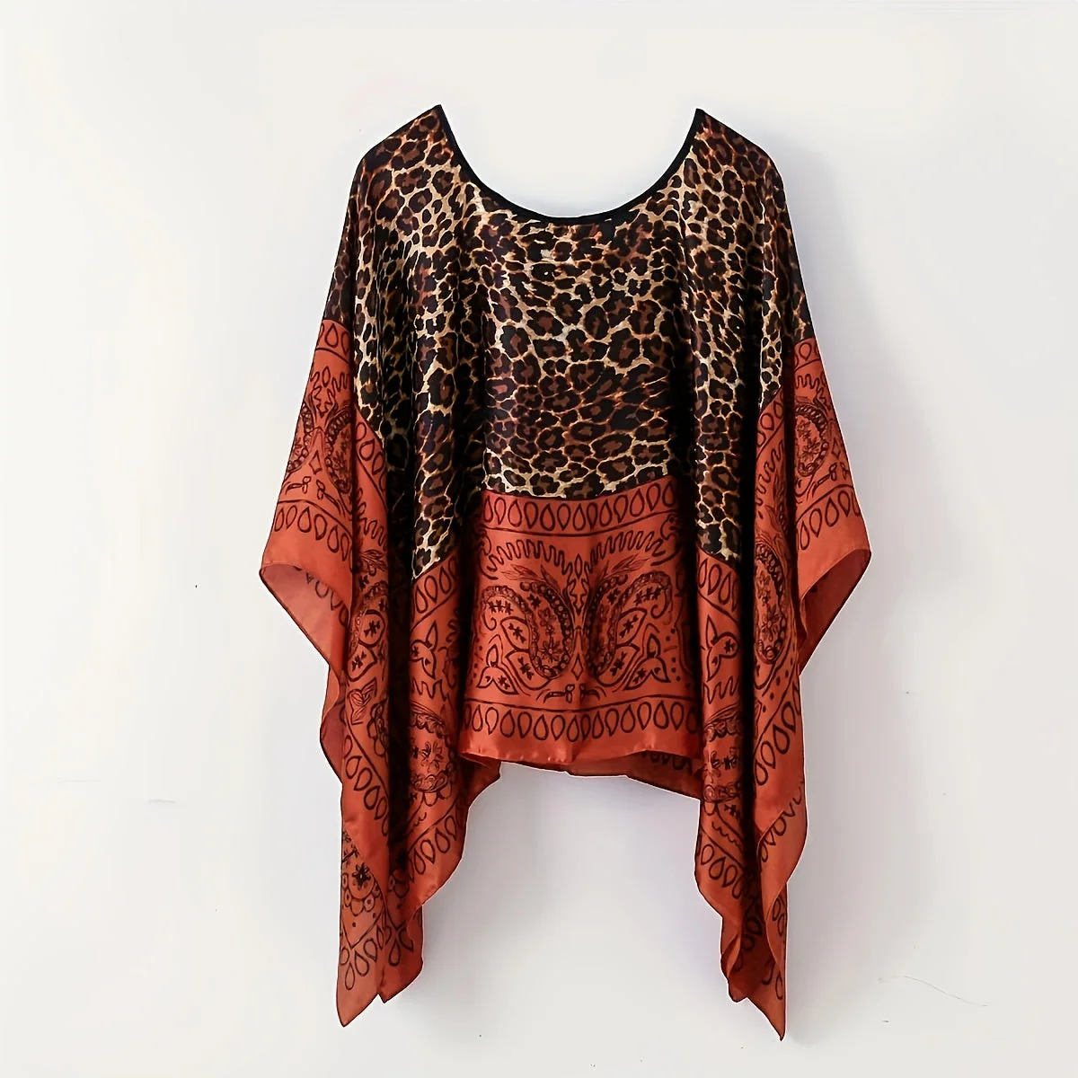 Damen Boho Poncho Tunika – Eleganter Überwurf für Strand und Freizeit - Image 5