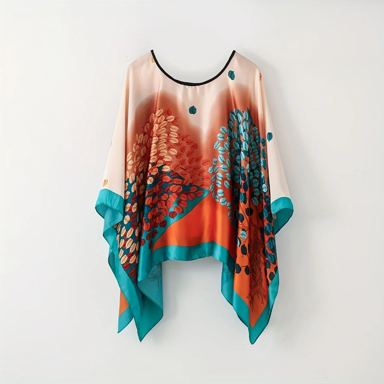 Damen Boho Poncho Tunika – Eleganter Überwurf für Strand und Freizeit - Image 9