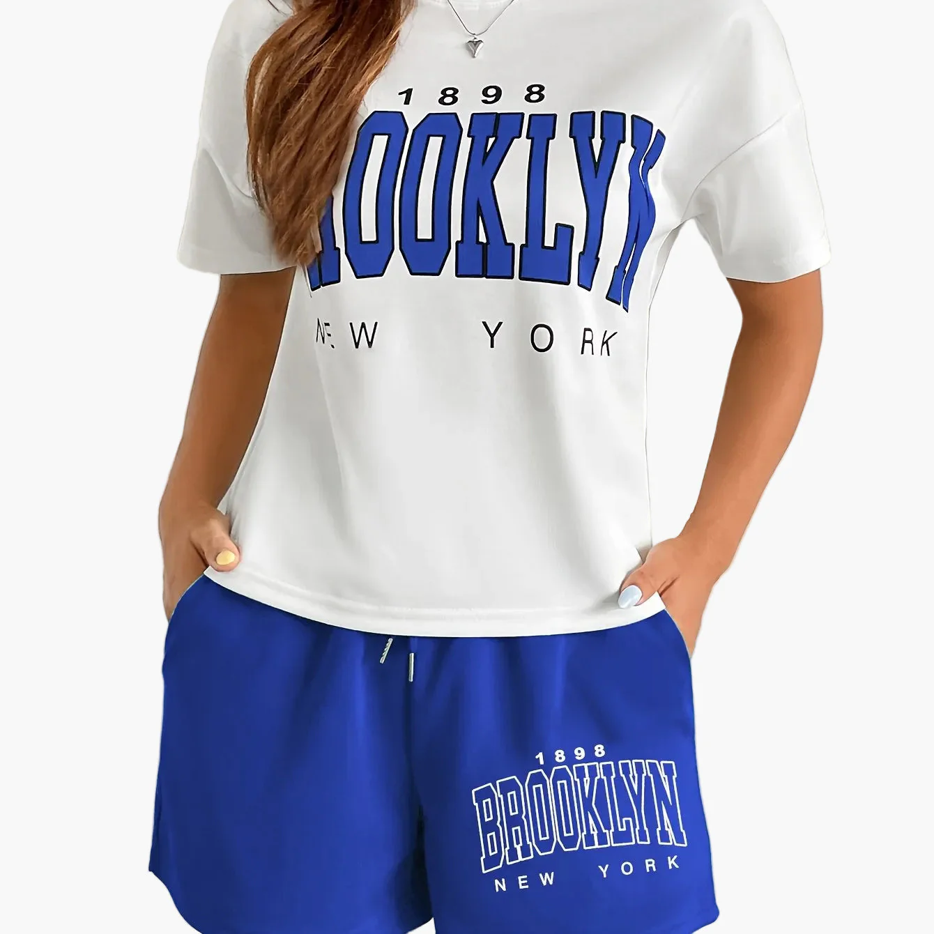 Damen Brooklyn New York Casual Lounge Set – Sportlicher Zweiteiler für Freizeit & Alltag - Image 11