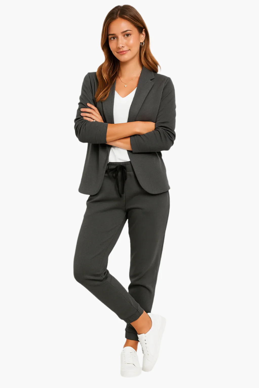 Damen Business Jogger Anzug Set – Blazer & Hose, Modern und Vielseitig für Büro & Freizeit - Image 5