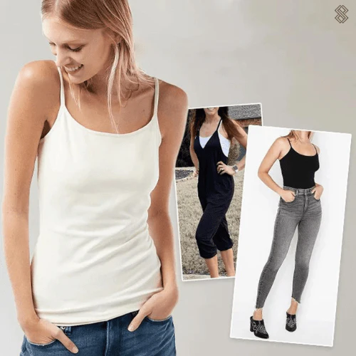 Damen Bustier-Top mit integriertem BH – Nahtloser Komfort und moderner Look für Alltag & Freizeit - Image 5