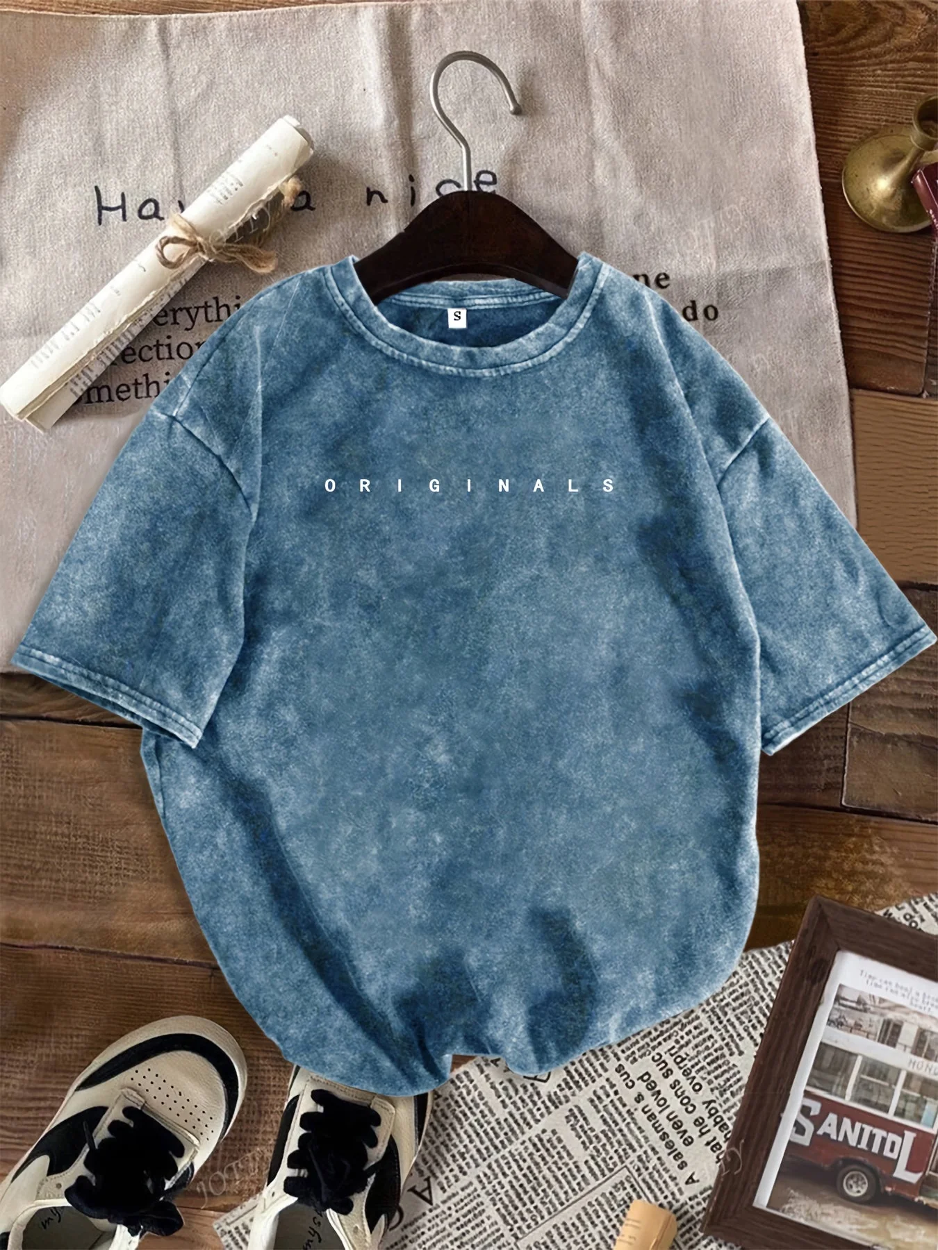 Damen Casual Streetstyle T-Shirt mit Print und High-Waist Jeansshorts – Perfekt für den Sommer - Image 6