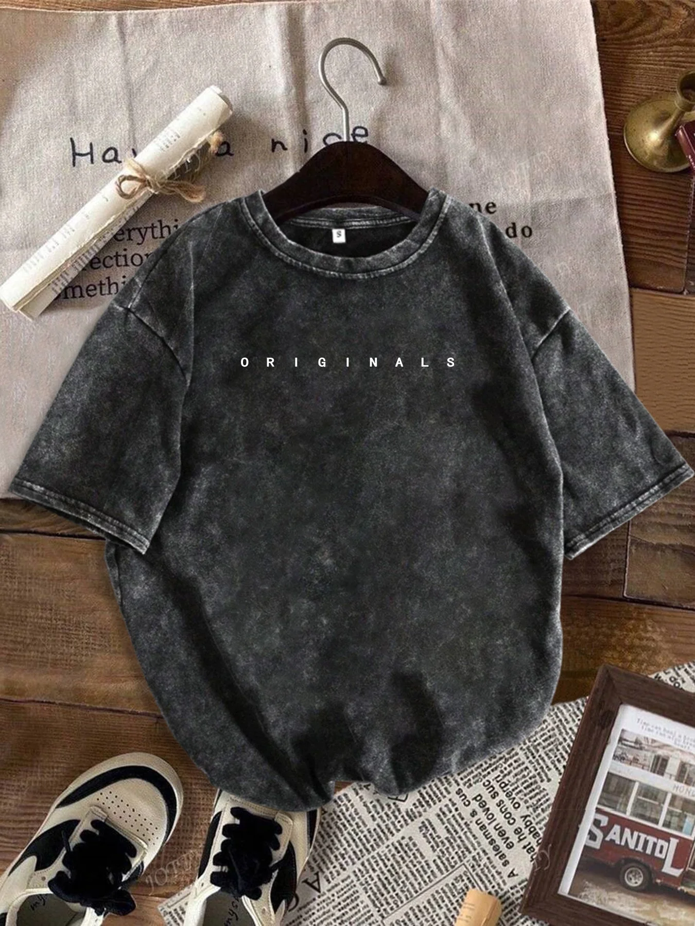 Damen Casual Streetstyle T-Shirt mit Print und High-Waist Jeansshorts – Perfekt für den Sommer - Image 7
