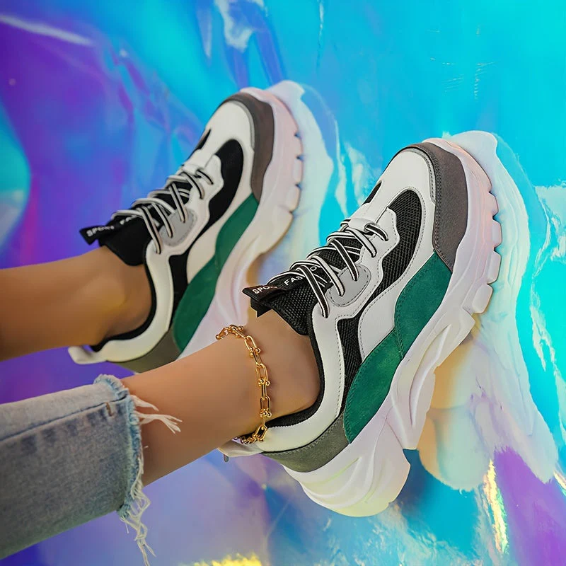 Damen Chunky Sneaker im Trend-Design für Alltag und Freizeit – Sportlicher Streetstyle - Image 12