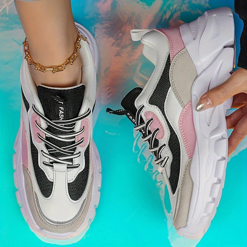 Damen Chunky Sneaker im Trend-Design für Alltag und Freizeit – Sportlicher Streetstyle - Image 2