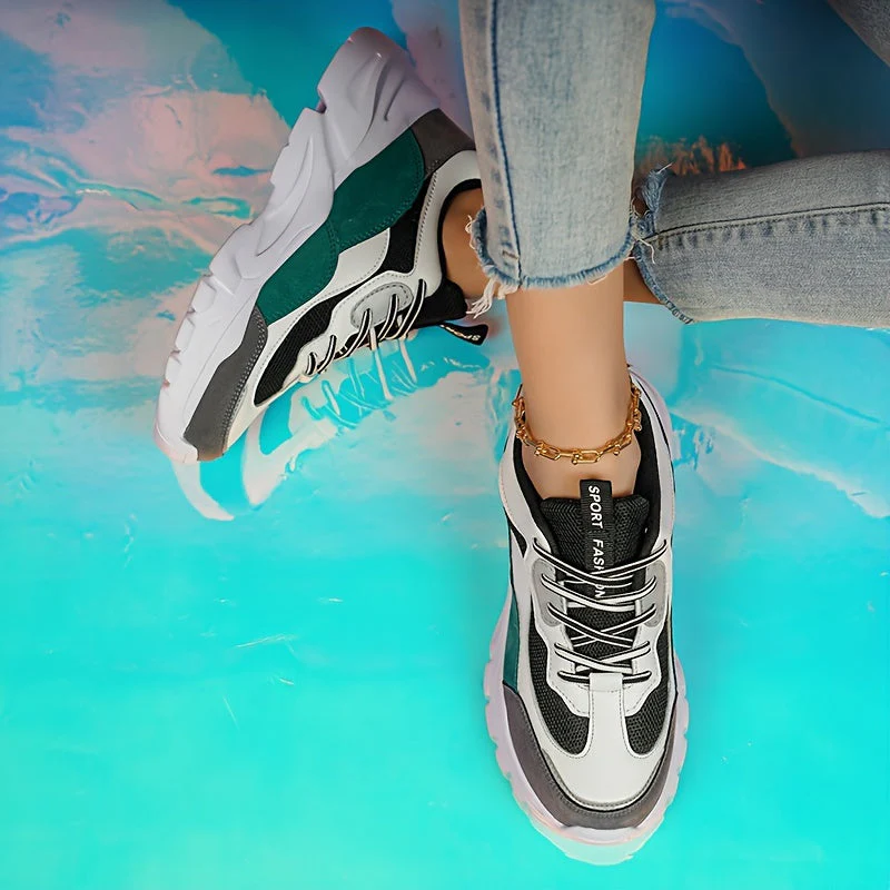 Damen Chunky Sneaker im Trend-Design für Alltag und Freizeit – Sportlicher Streetstyle - Image 3