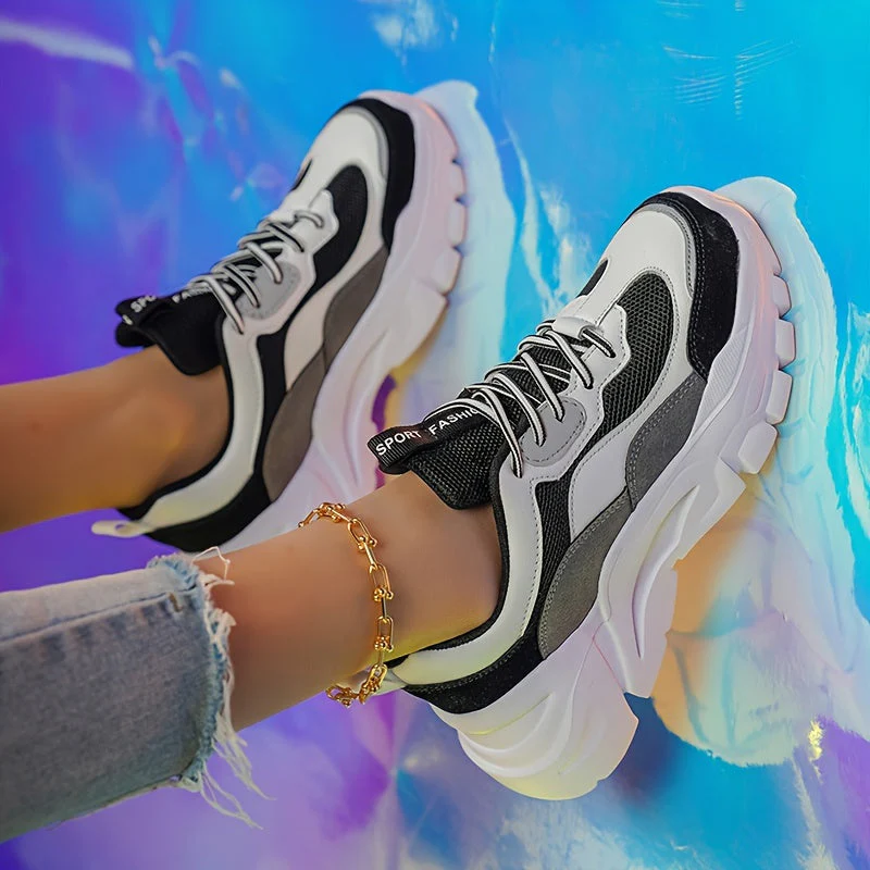 Damen Chunky Sneaker im Trend-Design für Alltag und Freizeit – Sportlicher Streetstyle - Image 8