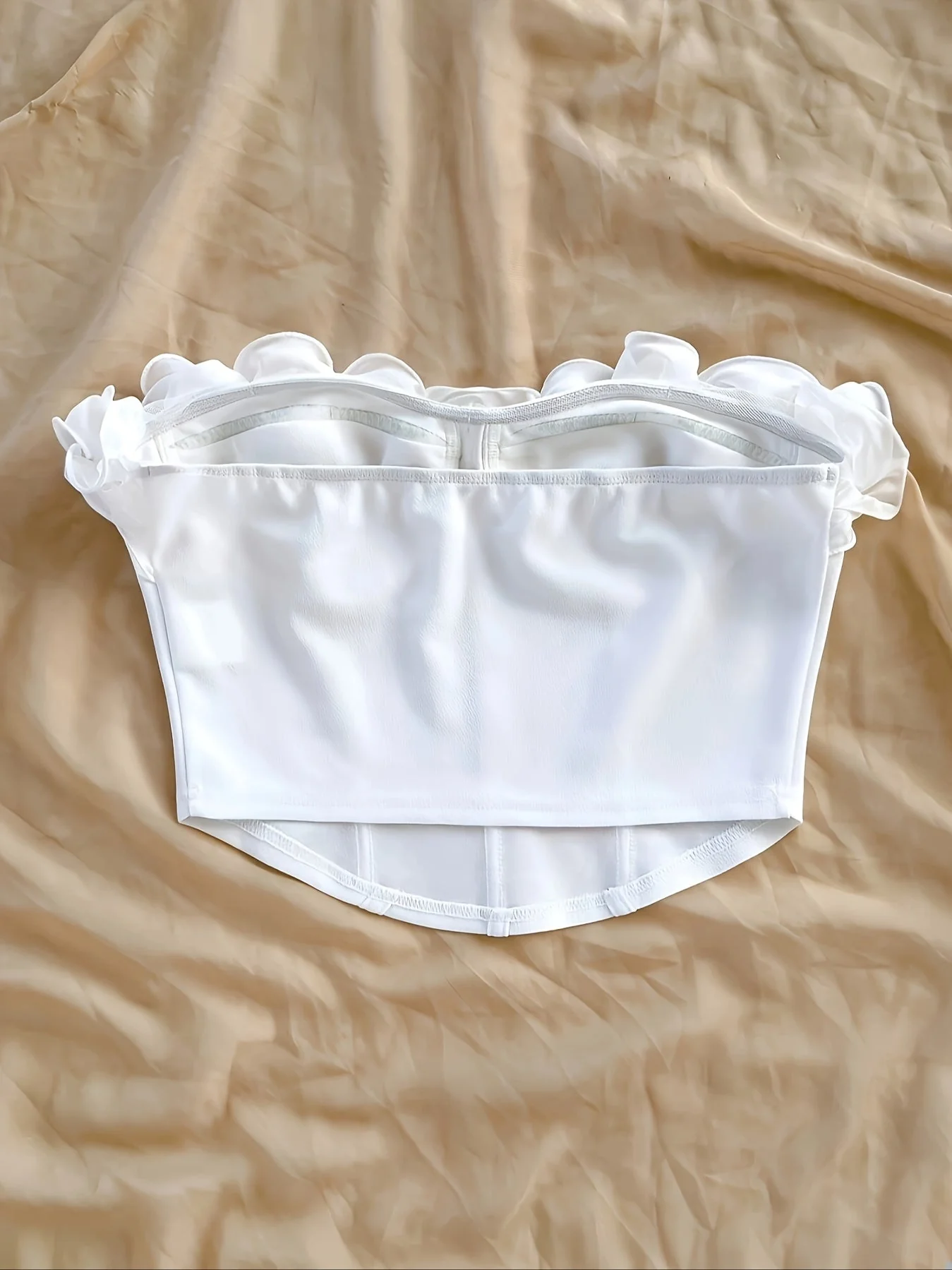 Damen Corsagen-Top Elegant mit Rüschen – Stilvolles Bustier für Frühling und Sommer - Image 2