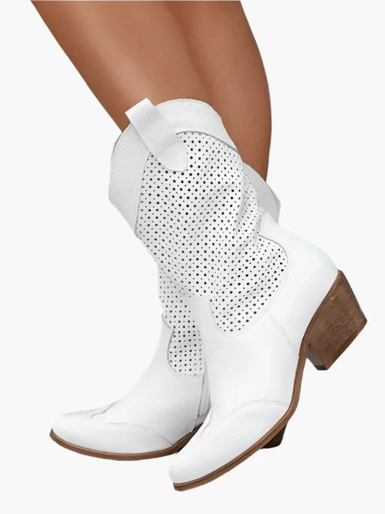 Damen Cowboy-Stiefel mit Reißverschluss – Modischer Western-Style für Alltag und Festival - Image 3