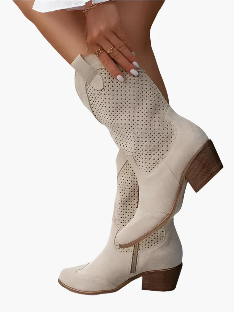 Damen Cowboy-Stiefel mit Reißverschluss – Modischer Western-Style für Alltag und Festival - Image 5