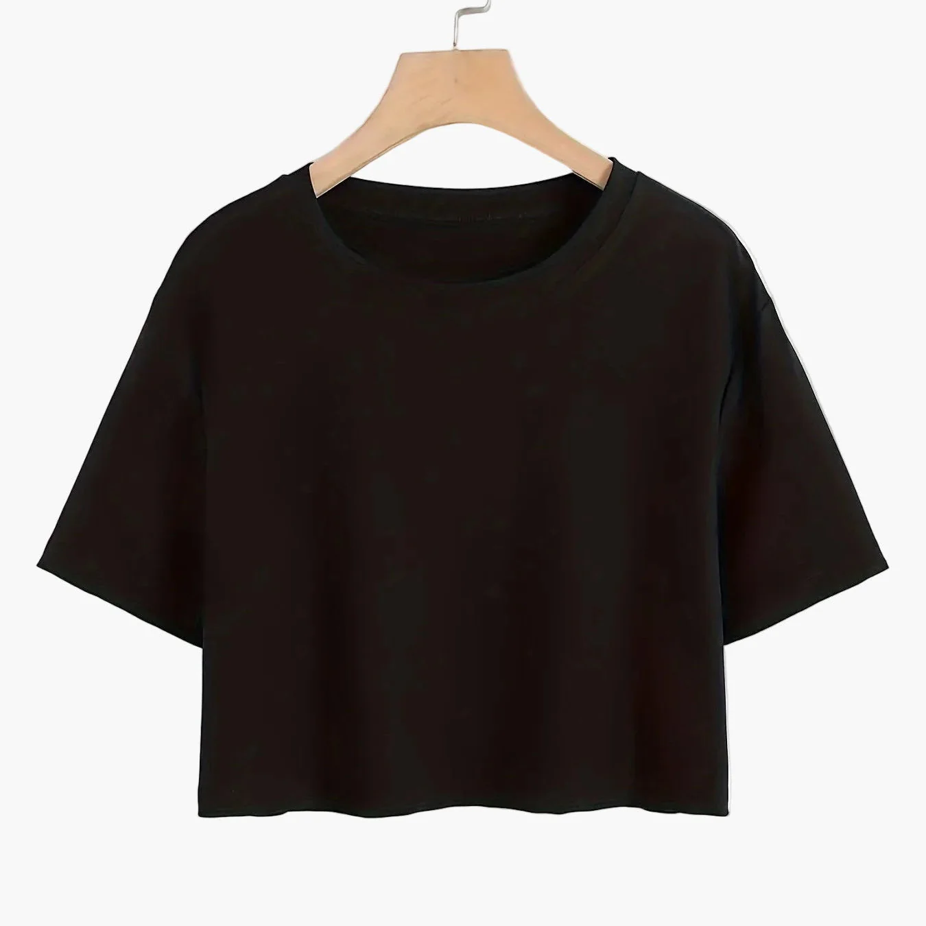Damen Cropped T-Shirt mit Kurzarm, lässig, perfekt für den Sommer - Image 2