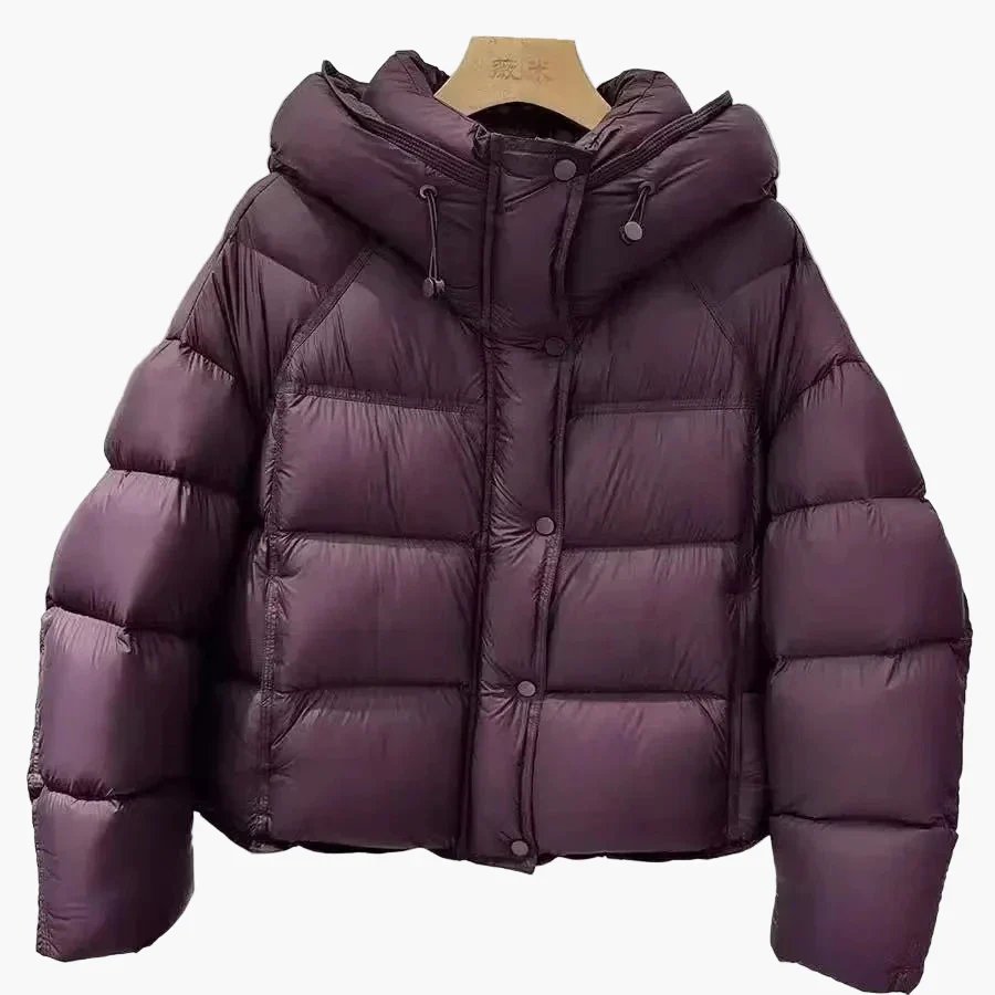 Damen Daunen Steppjacke mit Kapuze – Winter Warm und Bequem, Alltag & Outdoor - Image 4