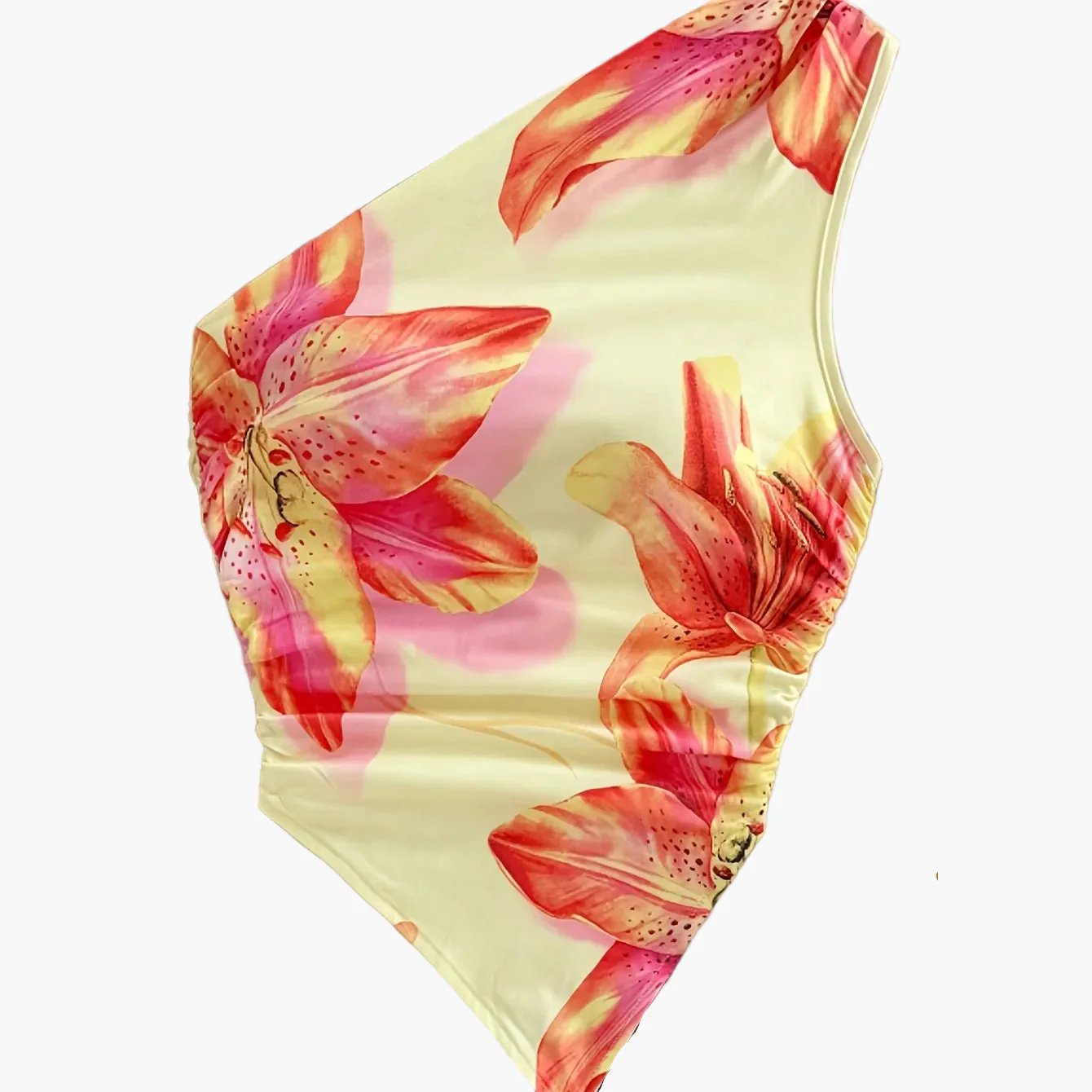 Damen Ein-Schulter Badeanzug Elegant Blumenmuster für Frühling & Sommer - Image 11