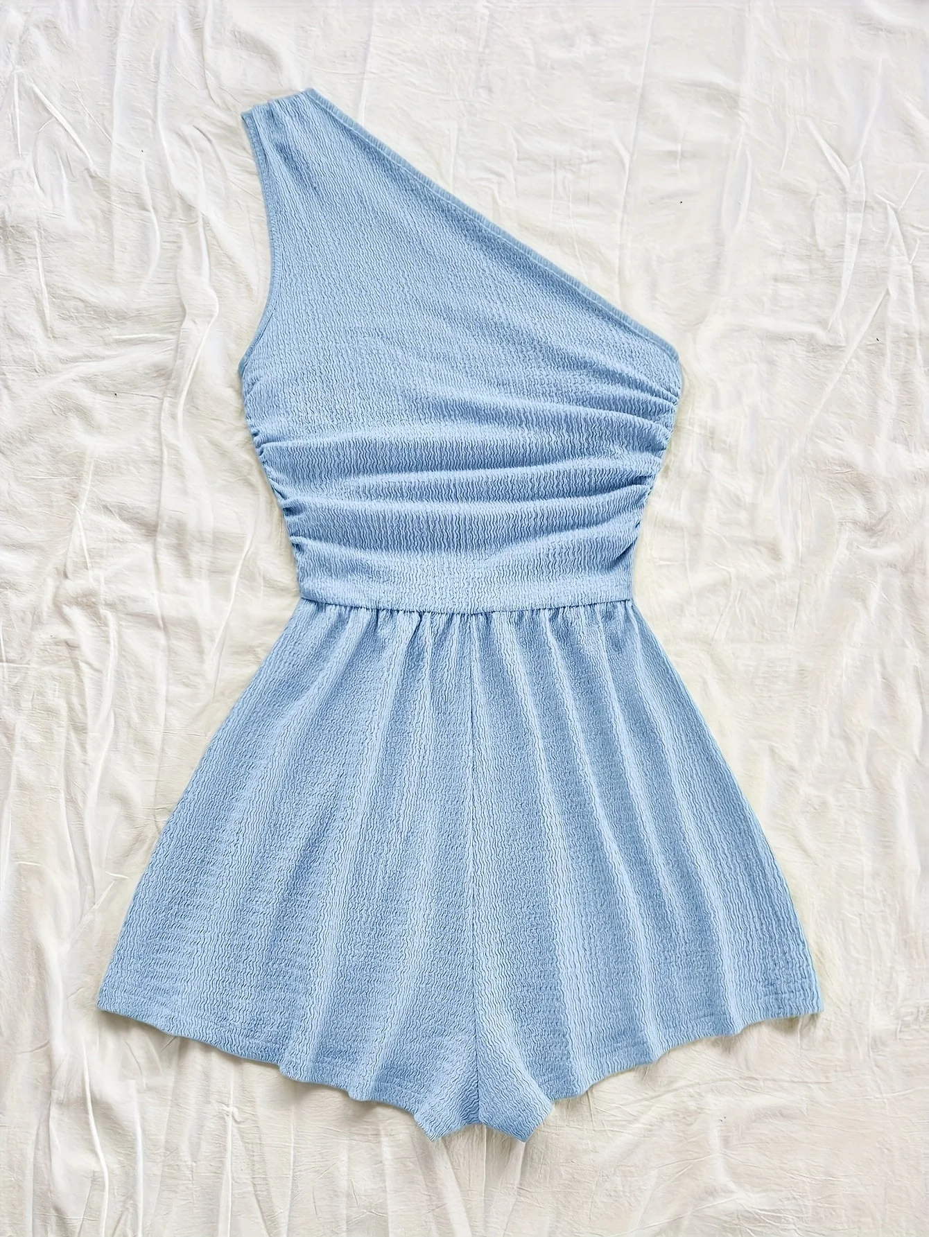 Damen Ein-Schulter Jumpsuit Asymmetrisch Sommer Freizeit - Image 8