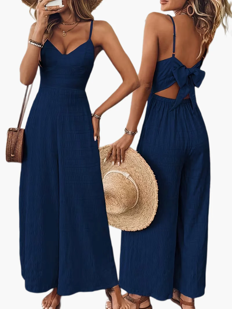 Damen Elegant Jumpsuit mit Spaghettiträgern – Perfekt für Frühling und Sommer - Image 4