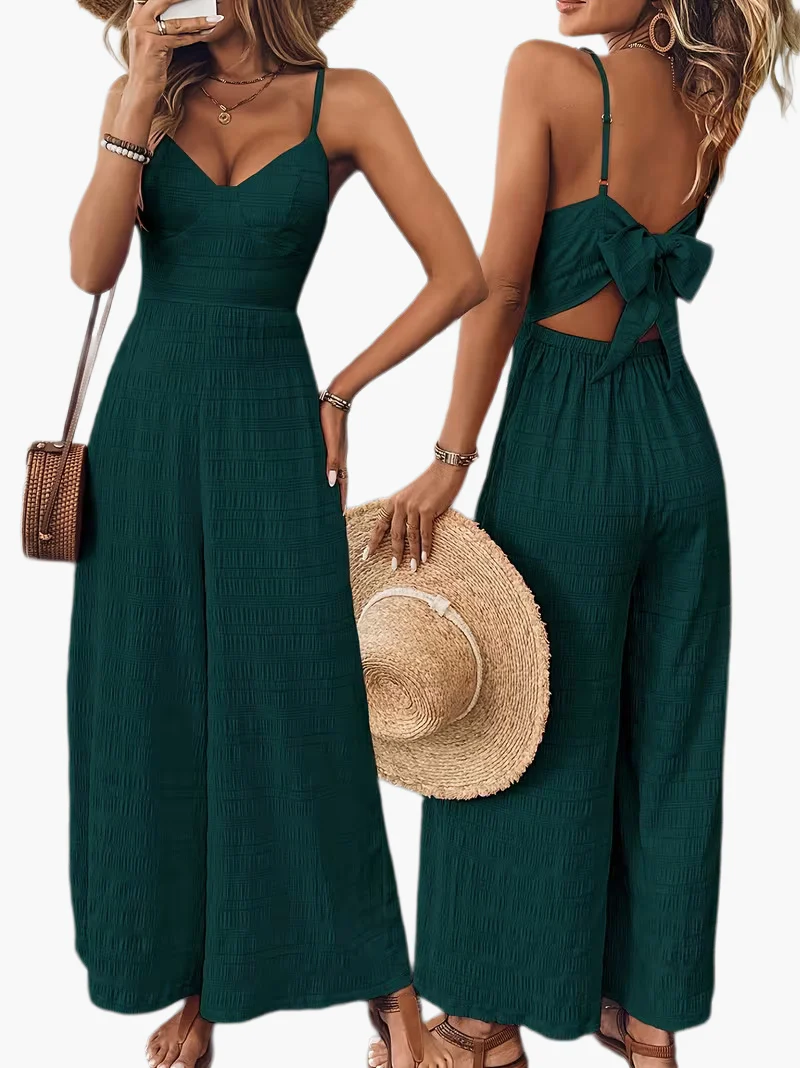 Damen Elegant Jumpsuit mit Spaghettiträgern – Perfekt für Frühling und Sommer - Image 5