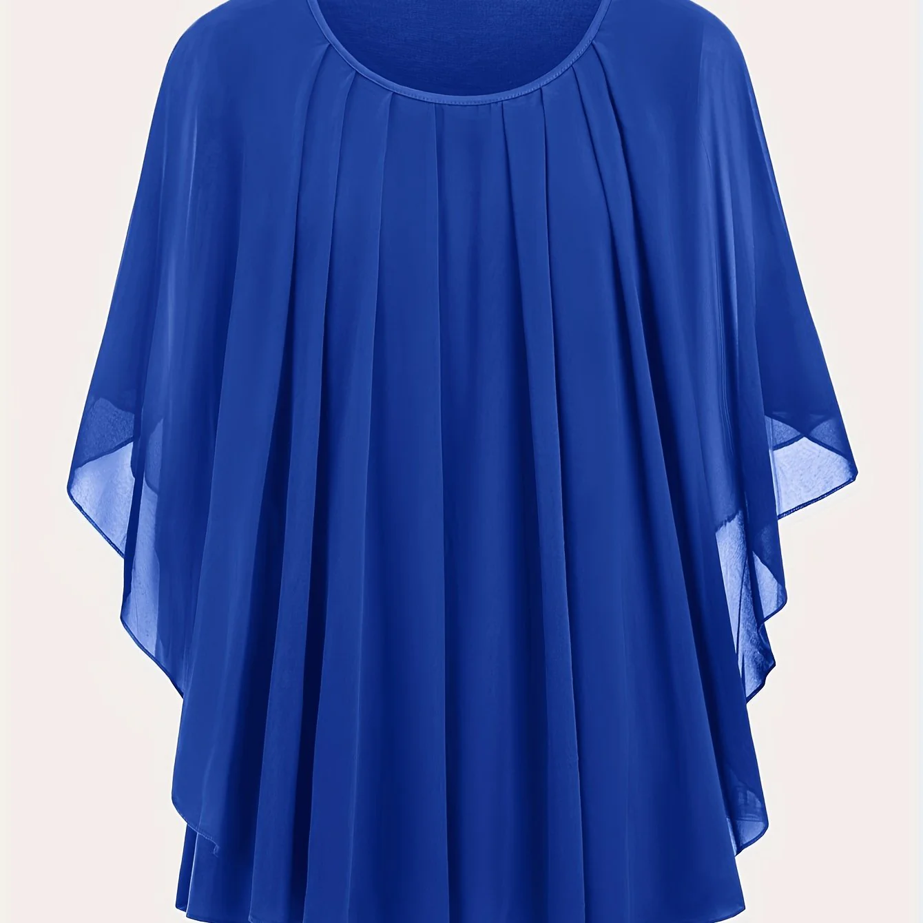 Damen Elegant Weitfallendes Chiffon-Cape-Top für Ausgehen – Oversized Stil - Image 14